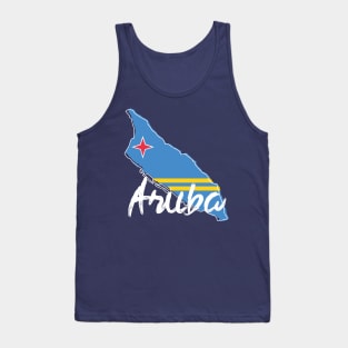 Aruba Map and Flag Tank Top